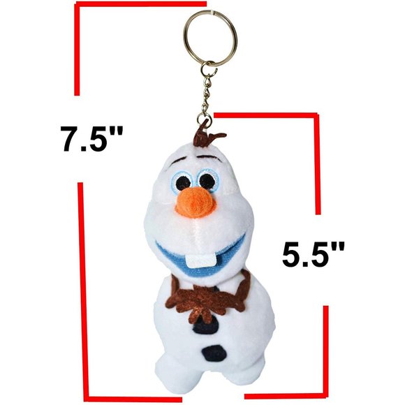 NWT Disney Movie Frozen Olaf Soft Plush 5" Tall Keychain. - Picture 3 of 3